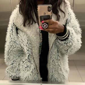 Fluffy Dolman Jacket